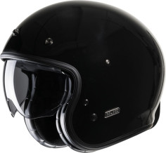 Casca Moto Open-Face/Jet V31 Solid Retro Black 24