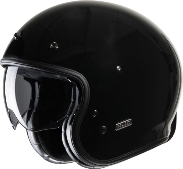 Casca Moto Open-Face/Jet V31 Solid Retro Black 24