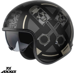 Casca Moto Open-Face/Jet Hornet S SV Skulls Illustrated B1 Black Matt 24