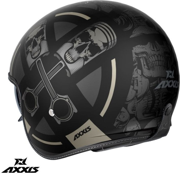 Casca Moto Open-Face/Jet Hornet S SV Skulls Illustrated B1 Black Matt 24