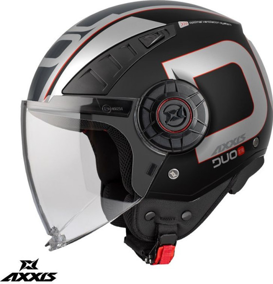 Casca Moto Open-Face/Jet Metro S Duo B1 Black Glossy 24