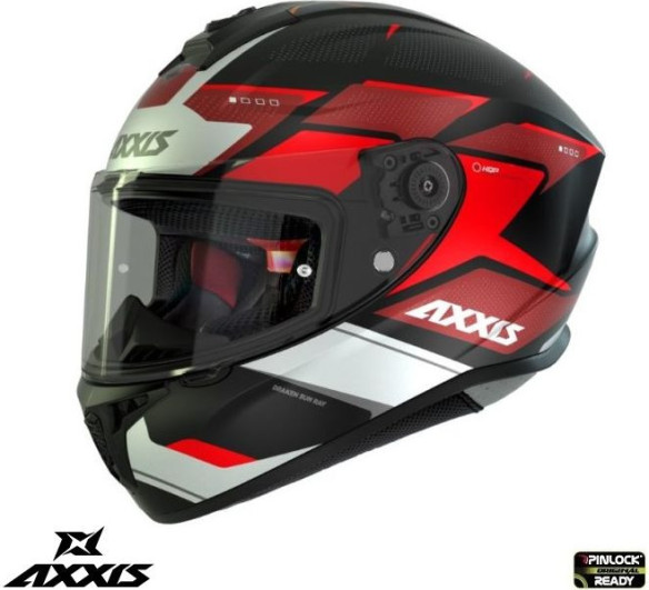 Casca Moto Full-Face/Integrala Draken S Sunray B5 Red Fluo Glossy 24