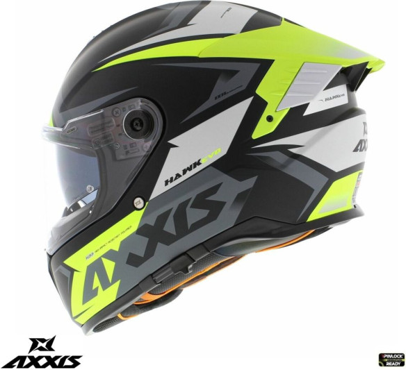 Casca Moto Full-Face/Integrala Hawk SV Judge B3 Yellow Fluo/Black Matt 24
