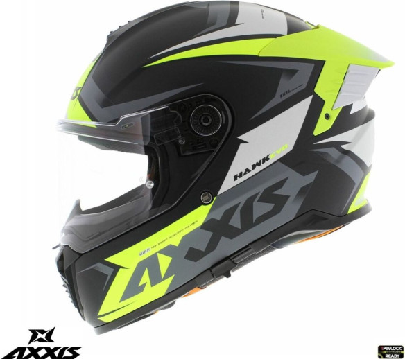 Casca Moto Full-Face/Integrala Hawk SV Judge B3 Yellow Fluo/Black Matt 24