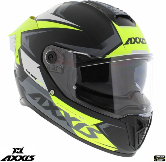 Casca Moto Full-Face/Integrala Hawk SV Judge B3 Yellow Fluo/Black Matt 24