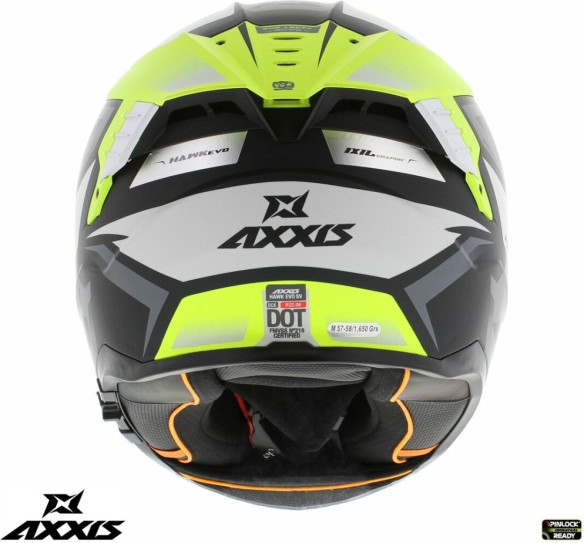 Casca Moto Full-Face/Integrala Hawk SV Judge B3 Yellow Fluo/Black Matt 24