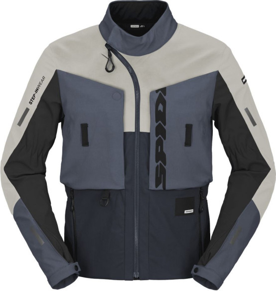 Geaca Moto Textila Touring Frontier Thermorain Ice/Blue