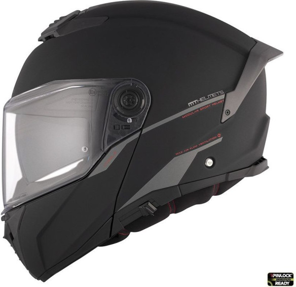 Casca Moto Flip-Up Atom 2 SV A1 Matt Black