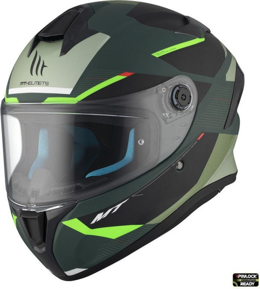 Casca Moto Full-Face/Integrala Targo S Kay C6 Black/Matt Green