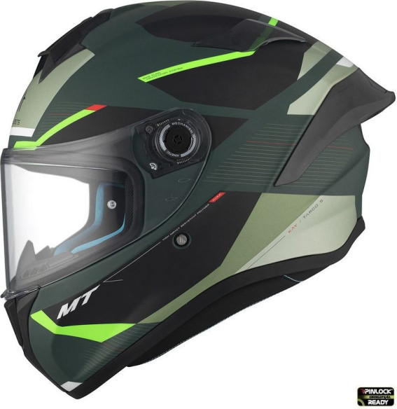 Casca Moto Full-Face/Integrala Targo S Kay C6 Black/Matt Green