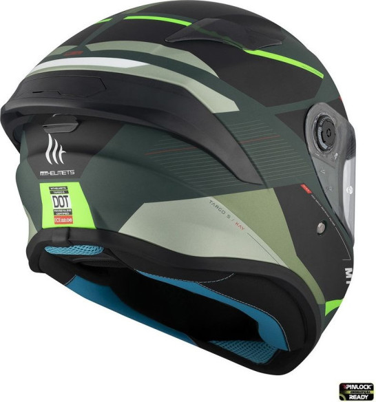 Casca Moto Full-Face/Integrala Targo S Kay C6 Black/Matt Green