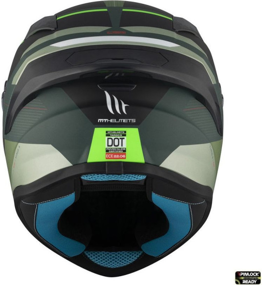 Casca Moto Full-Face/Integrala Targo S Kay C6 Black/Matt Green