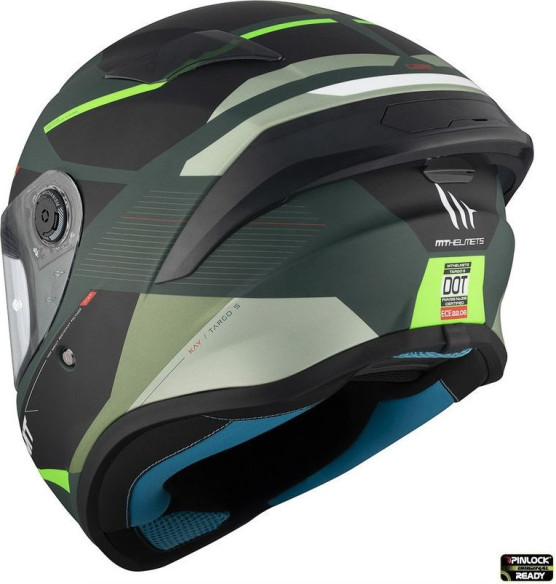 Casca Moto Full-Face/Integrala Targo S Kay C6 Black/Matt Green