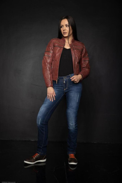 Jeans Moto Dama Karen Iron Blue