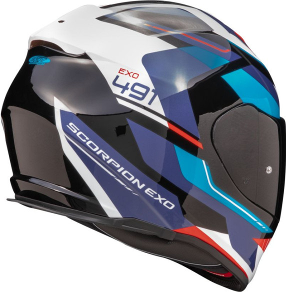 Casca Moto Full-Face/Integrala Exo-491 Abilis Black/Blue/Red 2024