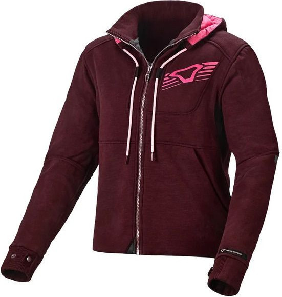 Hanorac Moto Textil Dama DISTRICT Burgundy