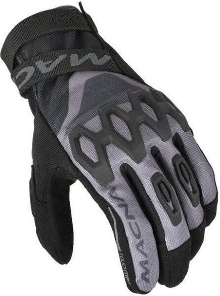 Manusi Moto Textil ZAIRON Light Grey/Black
