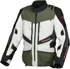 Geaca Moto Textil Touring/Adveture WP DOMANE Light Grey/Green