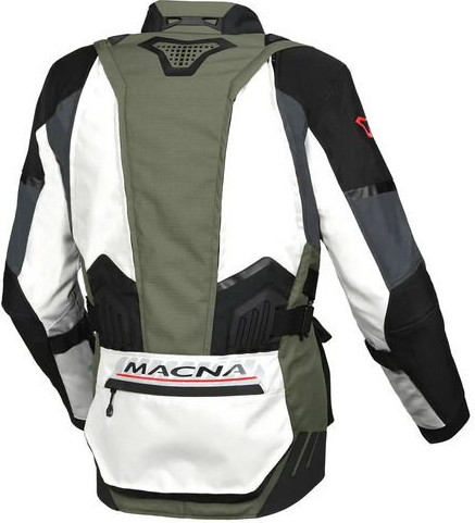 Geaca Moto Textil Touring/Adveture WP DOMANE Light Grey/Green