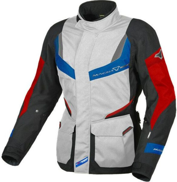 Geaca Moto Textil Dama Touring WP RANCHER WOMAN Grey/Black/Blue/Red