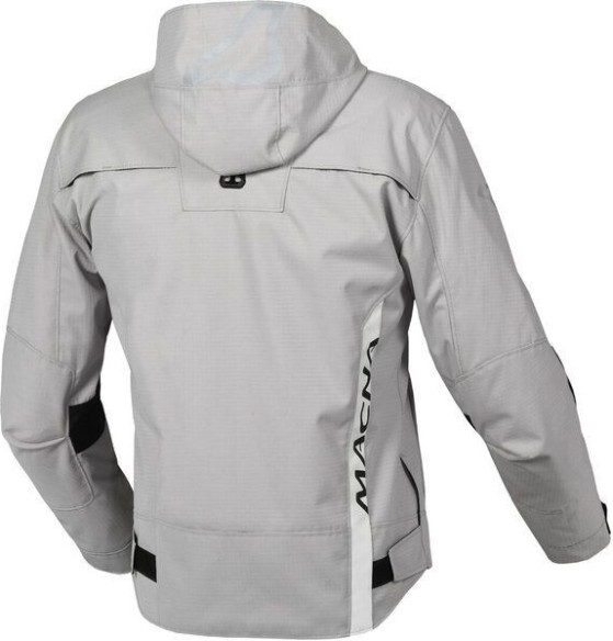 Geaca Moto Textil WP RIGGOR Light Grey/Yellow Fluo