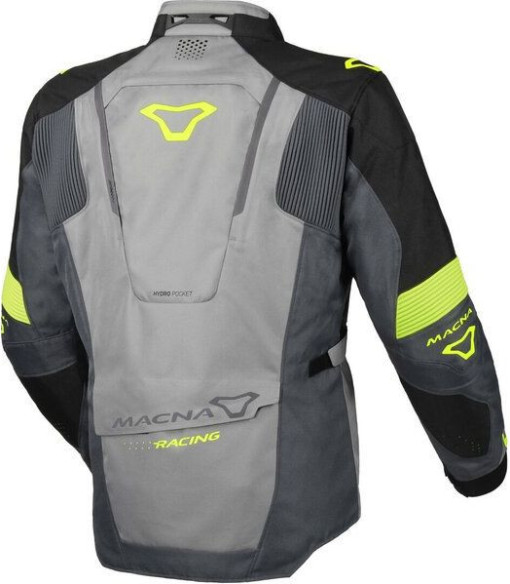 Geaca Moto Textil Touring/Adventure NOTCH Grey/Yellow Fluo