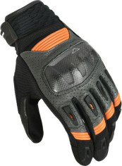 Manusi Moto Piele RIME Black/Grey/Orange