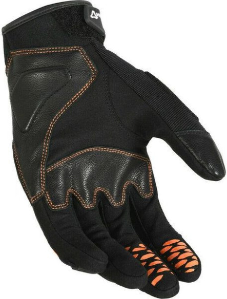 Manusi Moto Piele RIME Black/Grey/Orange