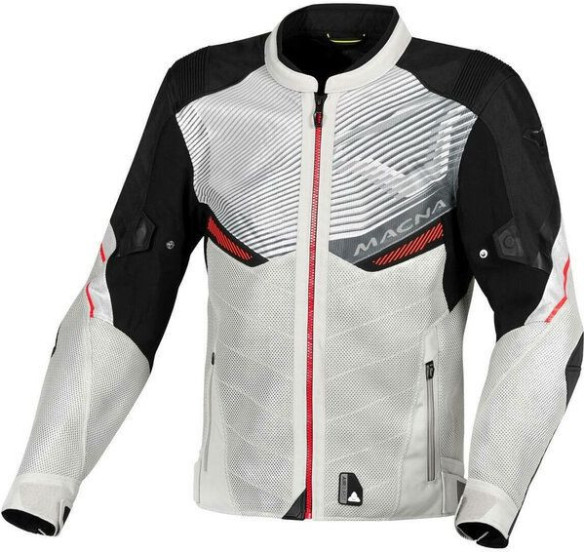 Geaca Moto Tetila FOXTER Grey/Black/Red