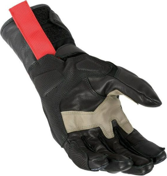 Manusi Moto Piele/Textil WP BRAWLER Brown/Black/Red