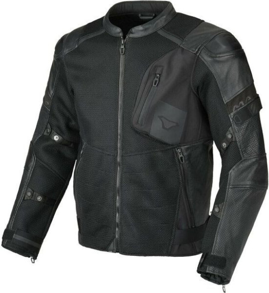 Geaca Moto Piele OLSAN Black