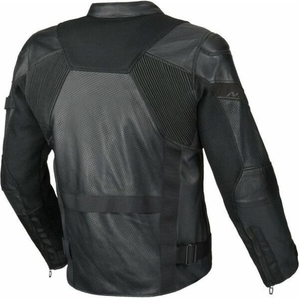 Geaca Moto Piele OLSAN Black