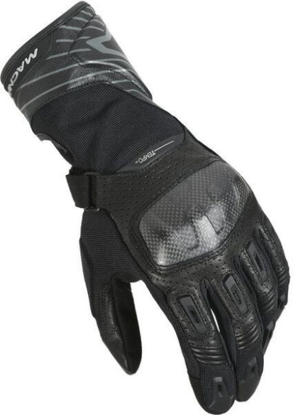 Manusi Moto Piele TEMPO Black