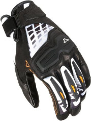 Manusi Moto Piele/Textil HAROS Black/Orange