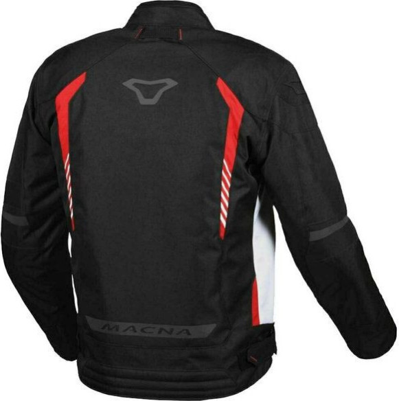 Geaca Moto Textil WP TAZAR Black/White/Red