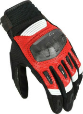 Manusi Moto Piele RIME Black/White/Red