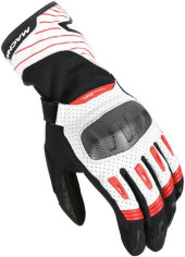 Manusi Moto Piele TEMPO Black/White/Red