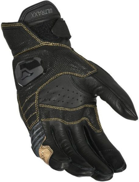 Manusi Moto Piele ULTRAXX Black/Gold