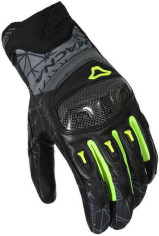 Manusi Moto Piele ROCCO Black/Yellow