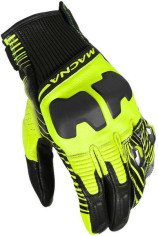 Manusi Moto Piele ULTRAXX Black/Yellow Fluo
