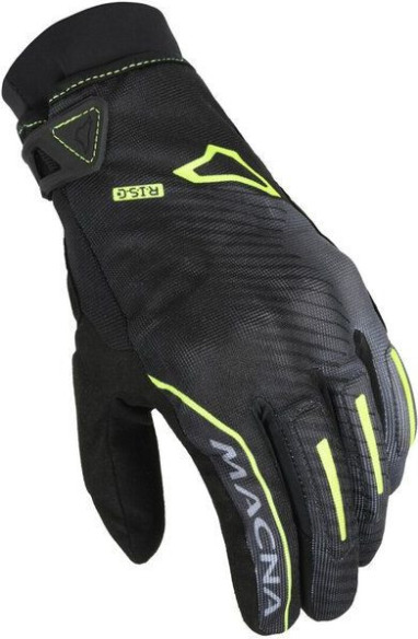 Manusi Moto Textil WP CREW RTX Black/Yellow Fluo