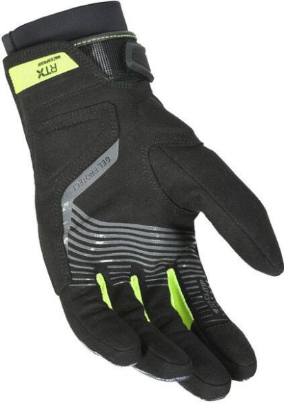 Manusi Moto Textil WP CREW RTX Black/Yellow Fluo