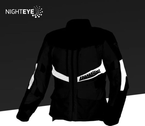 Geaca Moto Textil WP DOMANE Black/Light Grey/Blue