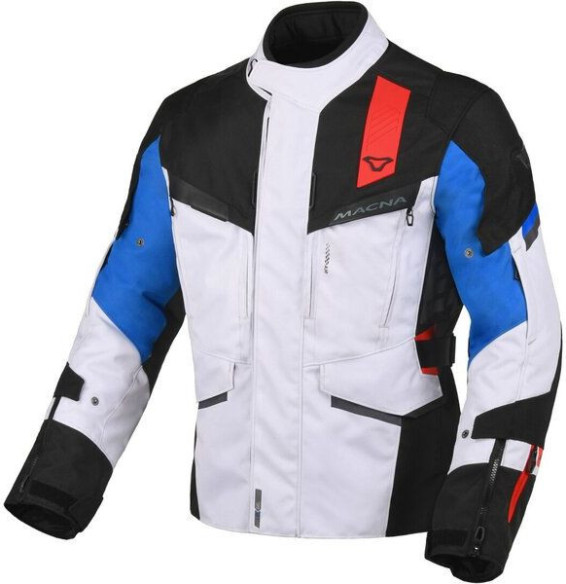 Geaca Moto Textil Touring ZASTRO WP Black/Light Grey/Blue
