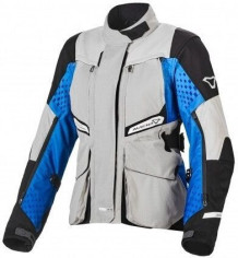 Geaca Moto Textil Touring/Adventure Dama WP FUSOR Black/Grey/Blue