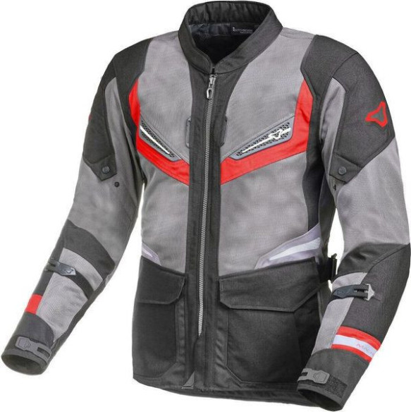 Geaca Moto Tetila Touring AEROCON Black/Grey/Red