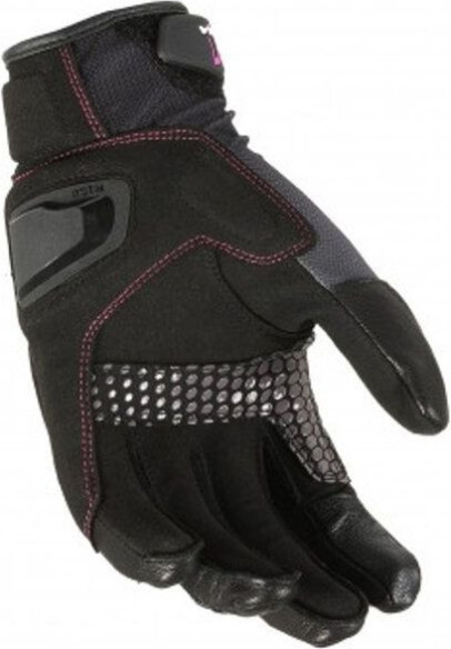Manusi Moto Textil Dama JUGO Black/Pink