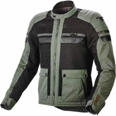 Geaca Moto Textil FLUENT Black/Green