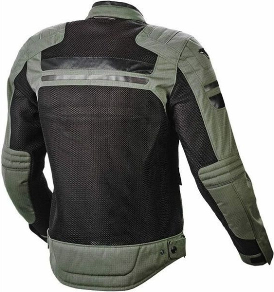 Geaca Moto Textil FLUENT Black/Green