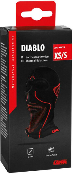 Cagula Termica Diablo Black/Red